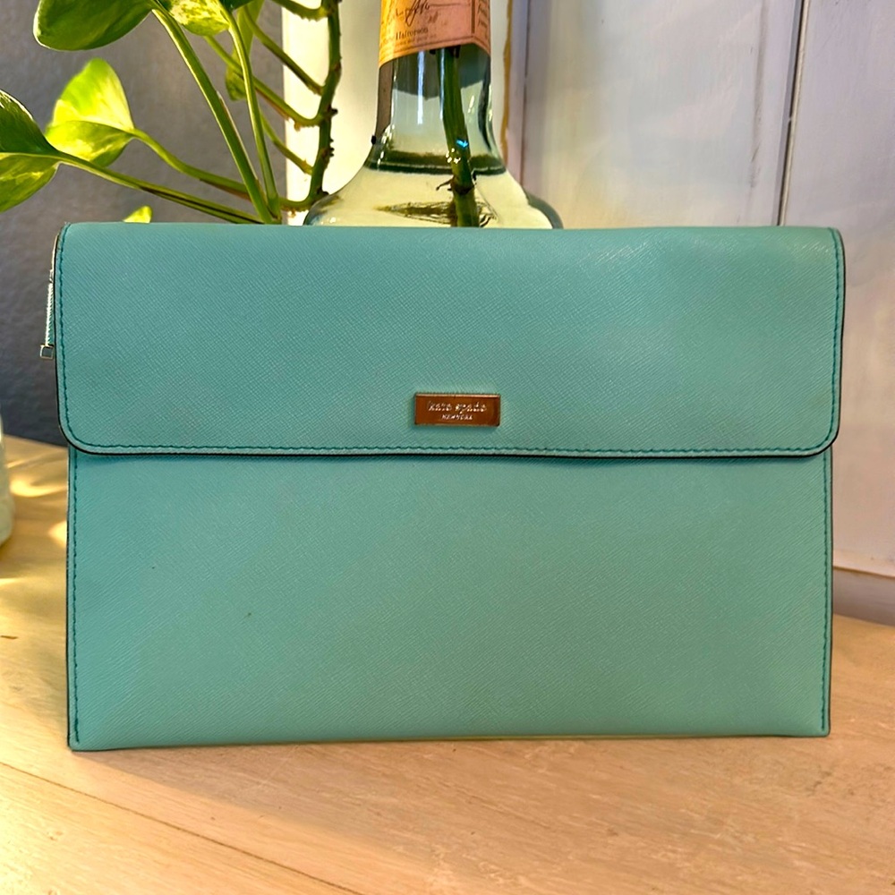 Kate spade leather clutch